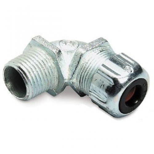 1/2IN 90D LT CORD CONN .375-.500